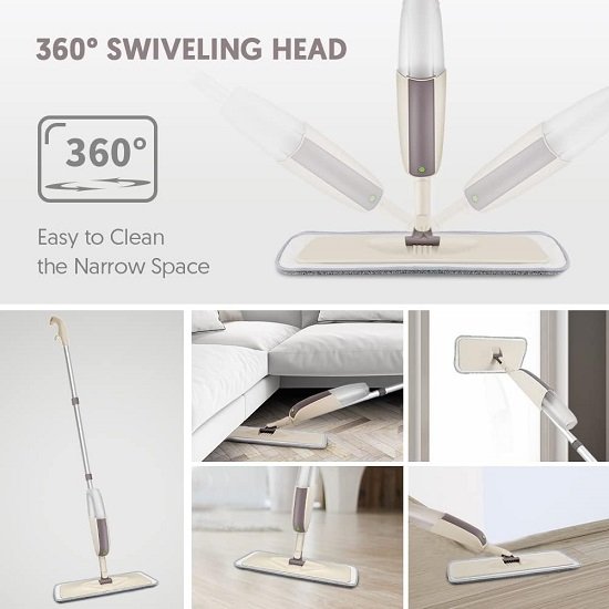 Spray Mop for Floor Cleaning, Dry Wet Spray Mop