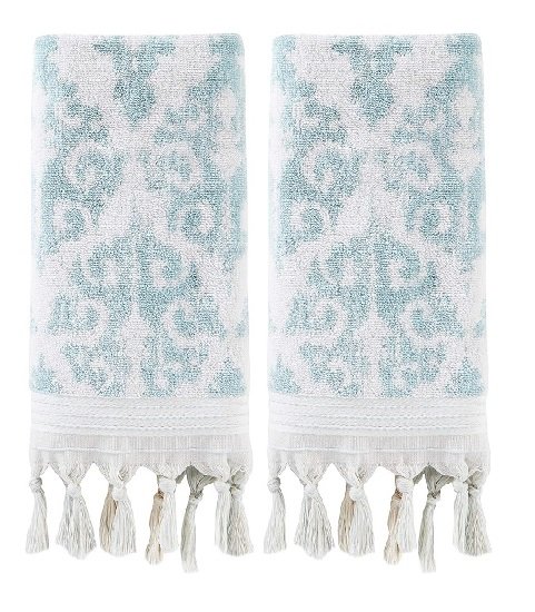 100% Cotton Hand Towel Set, Aqua
