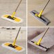 Dust Mop Microfiber Floor Mop 57 Inch Retractable, 3 Mop Pads Wet & Dry